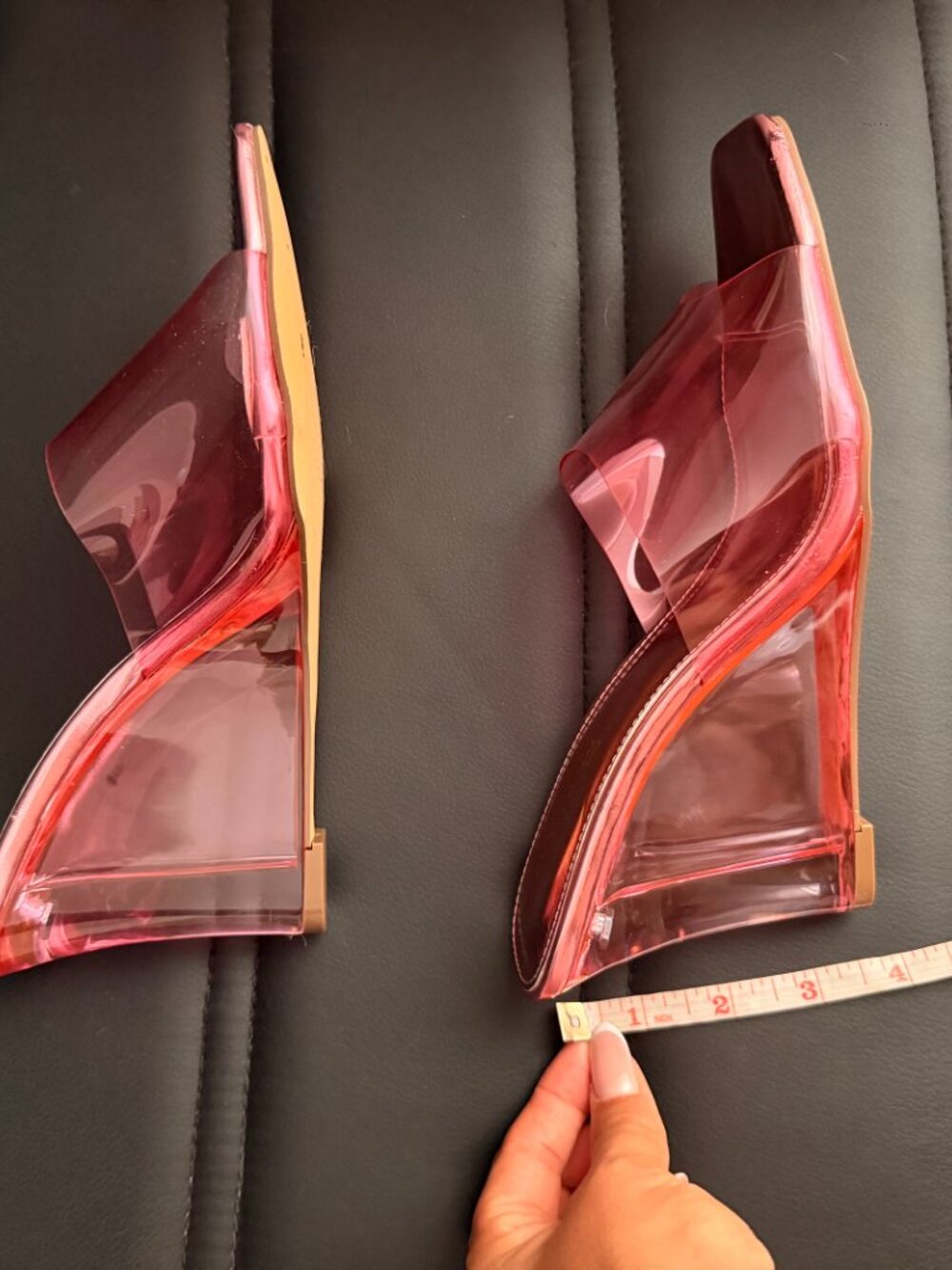 Fashion Nova Pink Wedges 8.5 - Picture 2 of 7